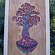 CoraxArt : Wood Watercolor Wall Art ` Lifetree `,Tree Art,Nursery Wall Art,Wall Panel,Wall Decor,Engraving Wood,Laser Artwork,Wall Print,Tree Painting