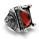 Кольцо из серебра "Faith" AZR-083RD. Кольца. Blacksilver. Интернет-магазин Ярмарка Мастеров.  Фото №2