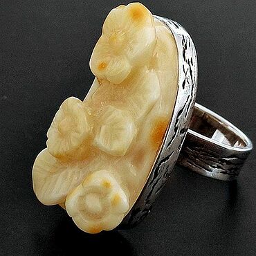 Украшения ручной работы. Ярмарка Мастеров - ручная работа Кольцо ЦВЕТЫ 925. Handmade.