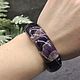 Natural Stone Amethyst bracelet. Bead bracelet. naturalkavni. My Livemaster. Фото №6