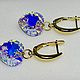 Серьги Swarovski сердечки 15mm. Серьги классические. TLN North. Интернет-магазин Ярмарка Мастеров.  Фото №2