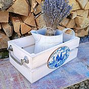 Короб Земляничная поляна ящик реечный для кухни, ящик для хранения