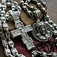 Серебряная цепочка и серебряный крестик. Комплекты украшений. Silver.krd. Интернет-магазин Ярмарка Мастеров.  Фото №2