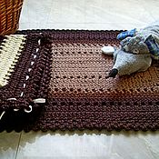Для дома и интерьера handmade. Livemaster - original item Mat rug handmade knotted cord multi Colored. Handmade.