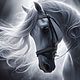 Белый конь 1, Иллюстрации и рисунки, Горно-Алтайск,  Фото №1