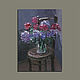 Still life, mini painting with flowers. Pictures. StudioMoments. My Livemaster. Фото №4