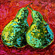 Order Pears oil painting miniature pears mini fruit painting. Colibri Art - Oil Painting. Livemaster. . Pictures Фото №3