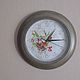 'Sweet pea' wall Clock vintage style. Watch. botanica-m. Online shopping on My Livemaster.  Фото №2