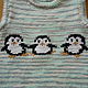 Order Hand knitted kit with penguins. 4 children-baby. Livemaster. . Baby Clothing Sets Фото №3