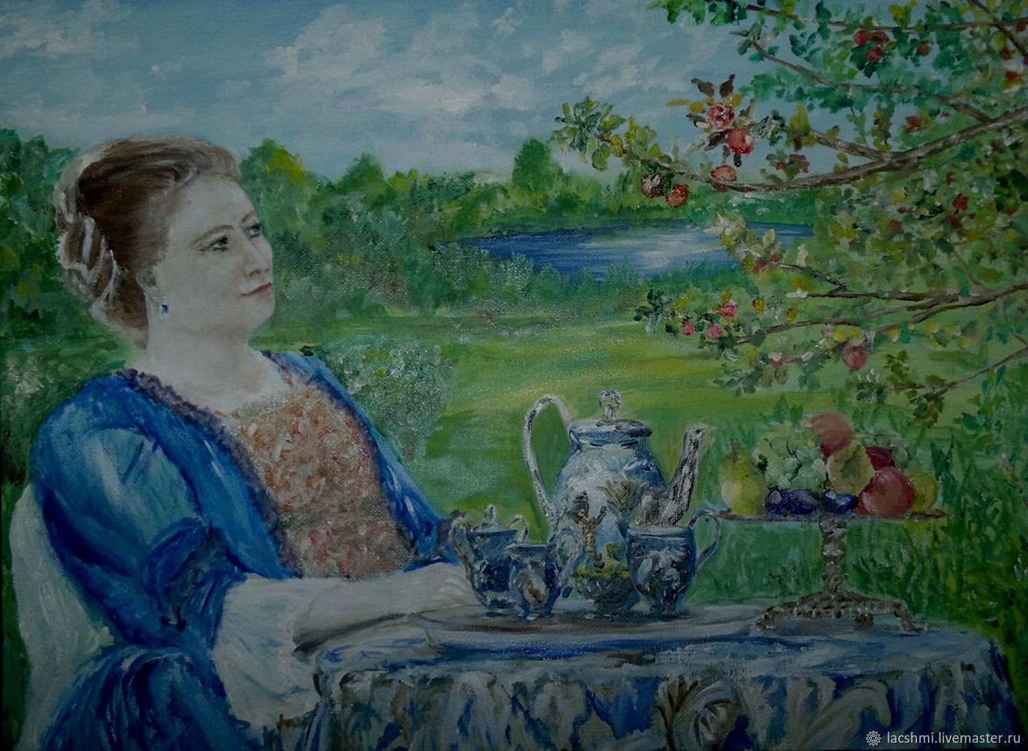 Картины художников чаепитие. Купчиха пьет чай картина. Морозов за чаепитием.
