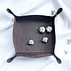 Арена для кубиков днд Dice tray из натуральной кожи коричневая. Настольные игры. Magic Key. Ярмарка Мастеров.  Фото №4