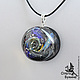 Кулон Галактика 2. Серебро 925 пробы лэмпворк lampwork На поясе Ориона. Подвеска. ★ Космическое стекло★. Ярмарка Мастеров.  Фото №5