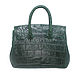 Women's tote bag with crocodile leather. Classic Bag. exotiqpython. My Livemaster. Фото №6