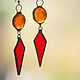 earrings. Fangs Of Flame, Earrings, St. Petersburg,  Фото №1