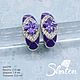 Шаз298 Швензы Veri Peri, родированные с фианитами и эмалью. Швензы. Shatonshop. Ярмарка Мастеров.  Фото №4