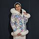 Jacket with a scarf 'Frost and sun', Outerwear Jackets, Moscow,  Фото №1