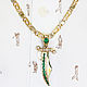 Emerald sword pendant, Oval emerald pendant, Chokers, West Palm Beach,  Фото №1