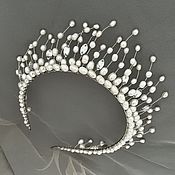 Свадебный салон handmade. Livemaster - original item Tiara for bride: Wedding crown for the bride. Handmade.