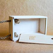 Сувениры и подарки handmade. Livemaster - original item Plywood box with cover and decor for gifts. Handmade.