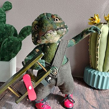 Куклы и игрушки ручной работы. Ярмарка Мастеров - ручная работа Жабик Жора. Игрушка из шерсти.. Handmade.