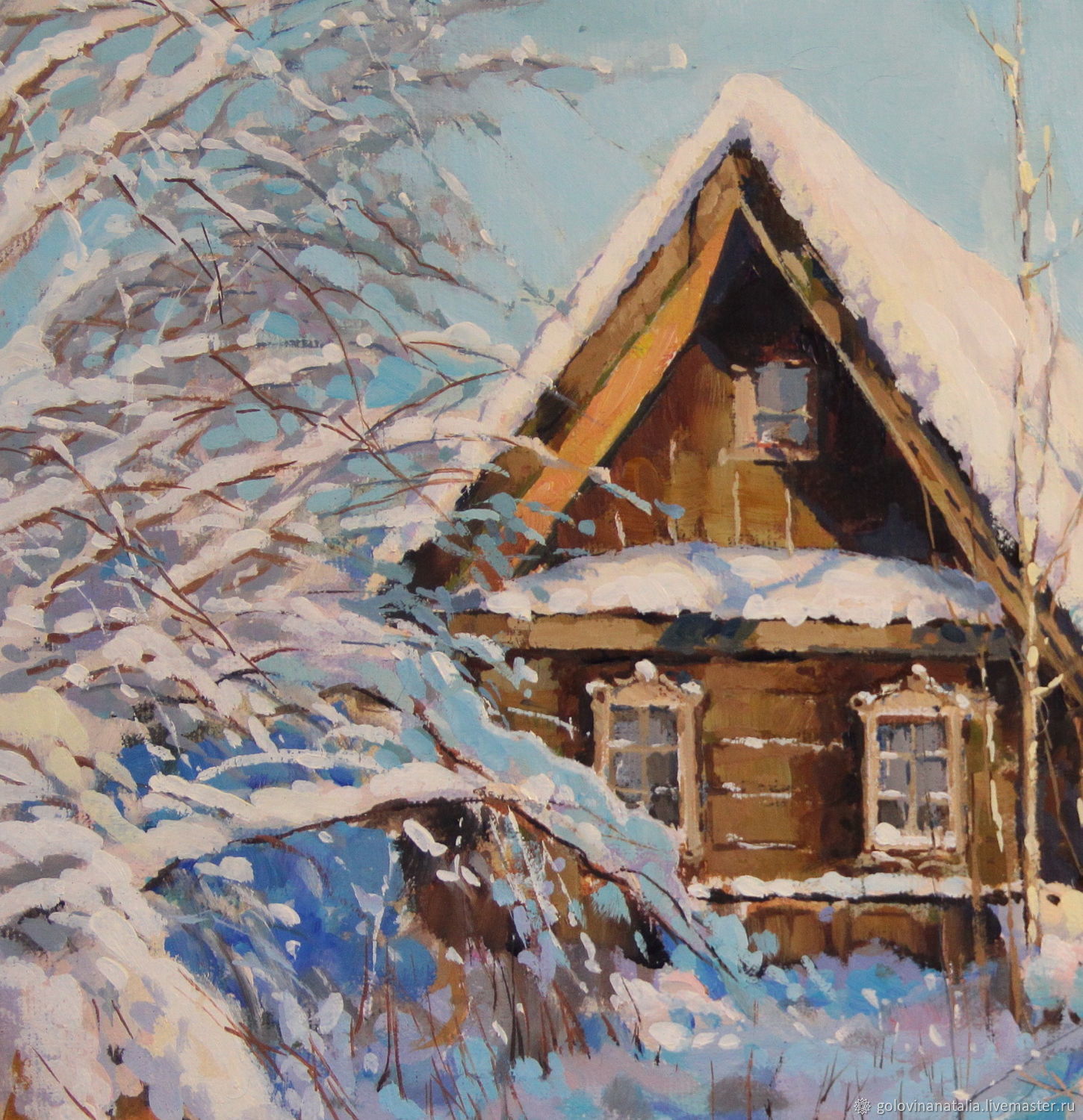 Беленицкий художник зима изба
