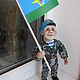 Doll 'Paratrooper'. Miniature figurines. With smile. My Livemaster. Фото №6