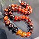 Women's beads made of natural sardonyx stones, Beads2, Moscow,  Фото №1