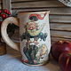'Merry leapfrog'-A large ceramic mug. Mugs and cups. Hundred centuries. My Livemaster. Фото №6