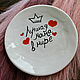 Best mom in the world. Dad. Grandma. Grandfather Plates with any inscription, Plates, Saratov,  Фото №1