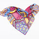 Silk handkerchief 'Sunset in San Marino', chiffon, batik. Shawls1. ArtBeklov. Online shopping on My Livemaster.  Фото №2