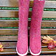 Order Boots: felted. boots. Boots on the sole. Favorite heat Natalia. Livemaster. . High Boots Фото №3
