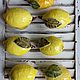 Лимон керамический -подвеска, 7-9 см