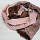 felted scarf In chocolate glaze. Scarves. allenclave. Online shopping on My Livemaster.  Фото №2