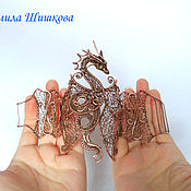 Украшения handmade. Livemaster - original item Bracelet Copper dragon