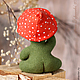 Зеленый лягушонок. Лягушка игрушка. Мягкие игрушки. Анна Кувшинова (Wool-Box). Ярмарка Мастеров.  Фото №5