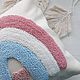 Cojines para niños: Almohada bordada arco iris. Baby pillow. Bunniess and friends (toys-for-kids). My Livemaster. Фото №4