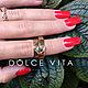 Заказать Обручальные кольца с сердцем. Сапфир, изумруд. Dolce Vita Ювелирная студия. Ярмарка Мастеров. . Кольца обручальные Фото №3