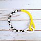 Asymmetric bead harness with Josephine knot. Necklace. Natalya | Handmade jewelry  |. My Livemaster. Фото №5