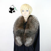 Аксессуары handmade. Livemaster - original item Removable fur collar made of silver Fox fur 