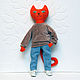 Big red cat with a set of clothes. Stuffed Toys. Little Twins by Yana Vertoprakhova. My Livemaster. Фото №4