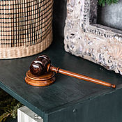 Сувениры и подарки handmade. Livemaster - original item Wooden auction hammer (judge`s hammer) wg3. Handmade.