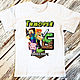 Детская футболка с принтом"Майнкрафт". Футболки и топы. Happy  Party Shop. Интернет-магазин Ярмарка Мастеров.  Фото №2