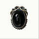 Кольцо с обсидианом "Ния" — регулируемое. Кольца. Shahinian Jewelry. Ярмарка Мастеров.  Фото №5
