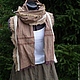 Linen scarf tippet in the style of boho 'Golden autumn'No. 019. Scarves. Olga V. Kazarinova. Online shopping on My Livemaster.  Фото №2
