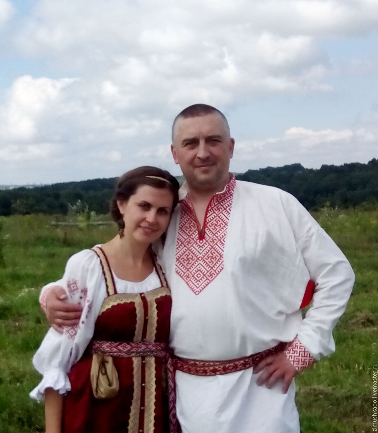 Shirt men's Slavic linen, Costumes3, Bryansk,  Фото №1