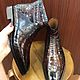 Men's ankle boots made of genuine crocodile leather. Ankle boot. SHOES&BAGS. Online shopping on My Livemaster.  Фото №2