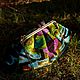 Бархатная сумка шёлковая цветная сумка разноцветная бирюзовая фуксия, Классическая сумка, Москва,  Фото №1