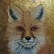 Order Painting Fox on potali oil. Kind paintings by Irina Belozerova. Livemaster. . Pictures Фото №3