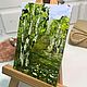 Copy of Copy of Copy of Fall Painting Original Art Birch Tree Small Wall Art Autumn Forest. Pictures. katbes (Ekaterina). Ярмарка Мастеров.  Фото №5