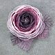 Morning BlackBerry. Brooch - handmade flower made of fabric, Brooches, St. Petersburg,  Фото №1
